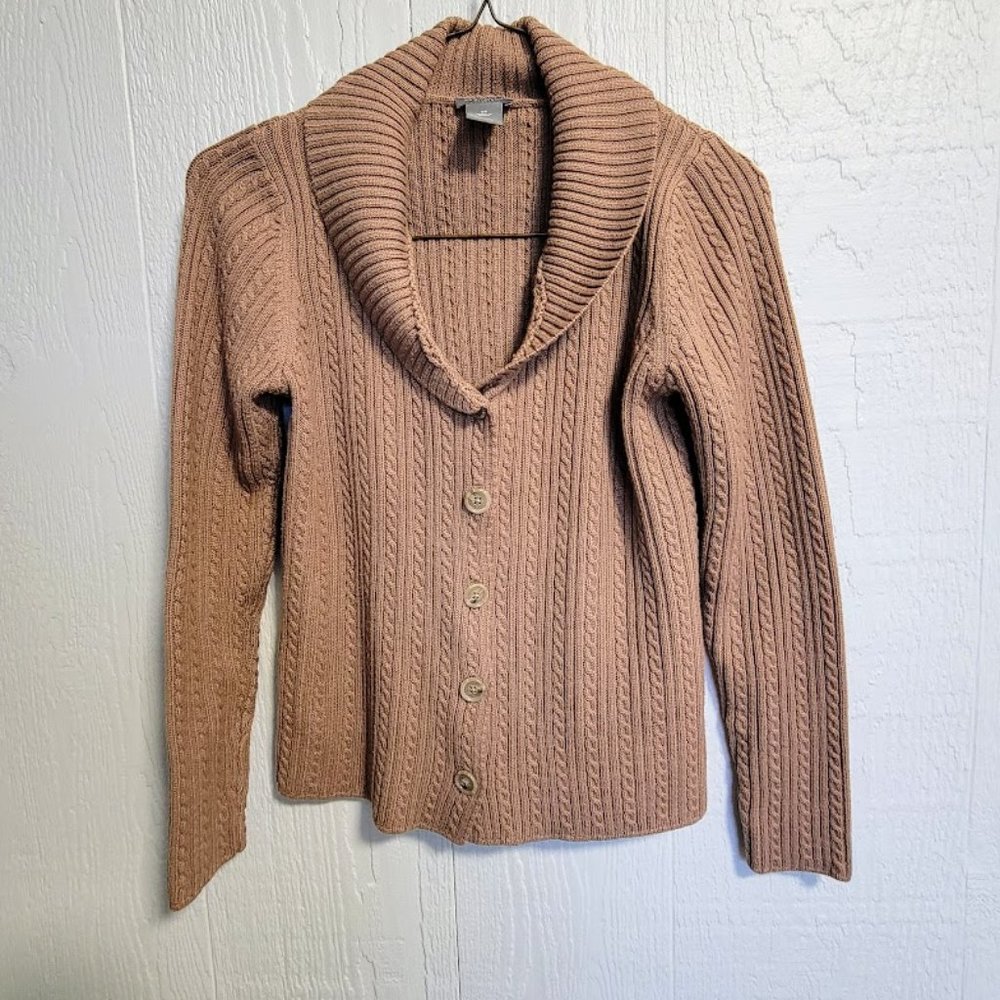 Ann Taylor Cropped Cardigan, Petite size small